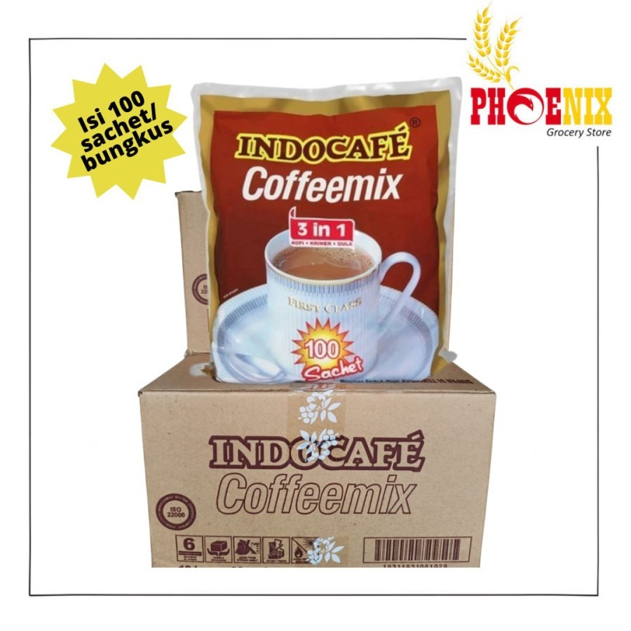 

Indocafe Coffemix (3 in 1) 1 dus isi 5 pack @100 sachet / 1 dus isi 12 pack @30 sachet