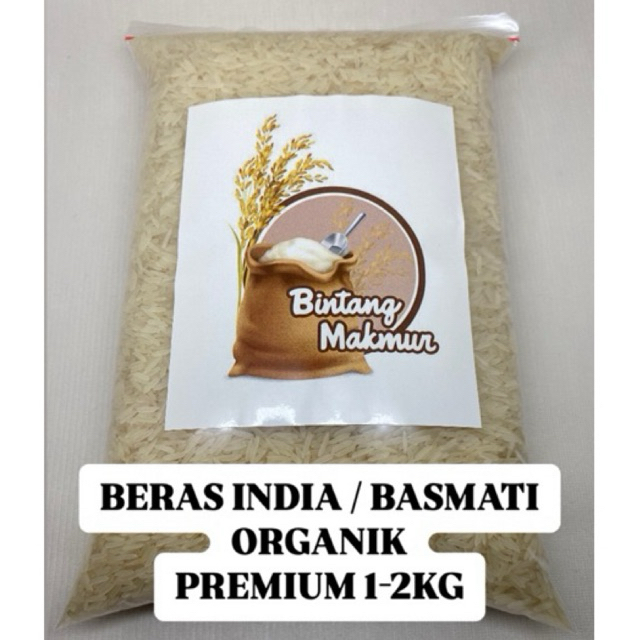 

BERAS INDIA/ BASMATI ORGANIK PREMIUM (1-2KG), FREE PACK