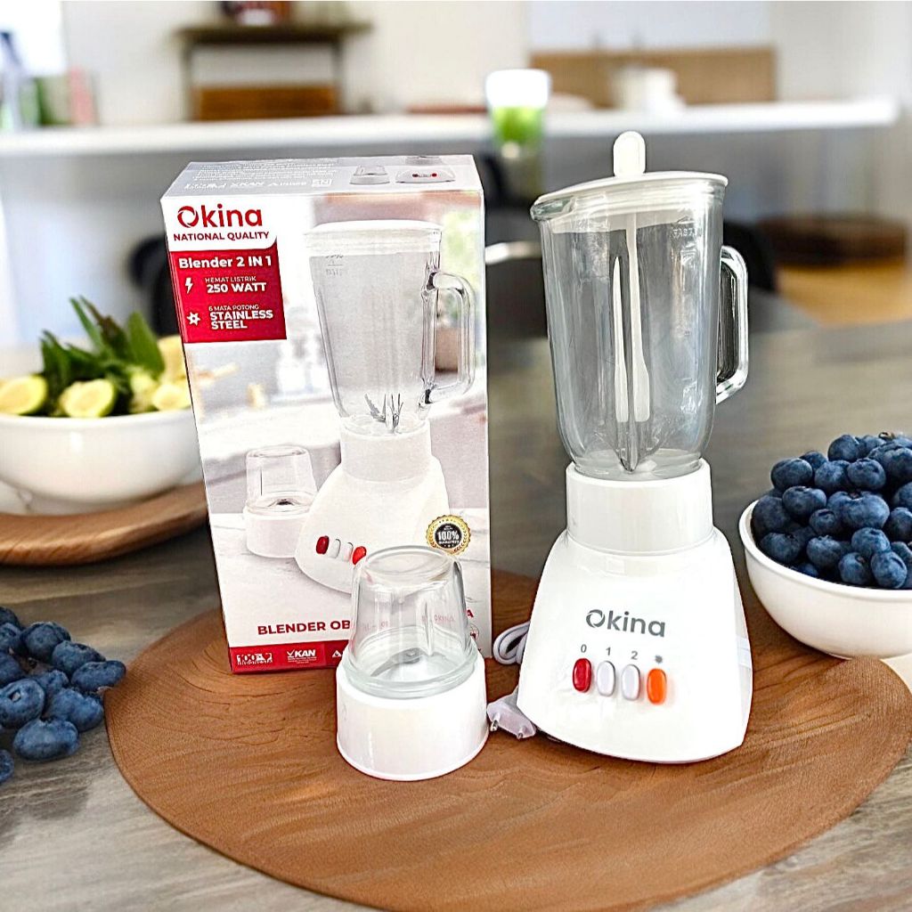 *Blender National Okina 2in1/ Blender National/Blender kaca National  Okina murah