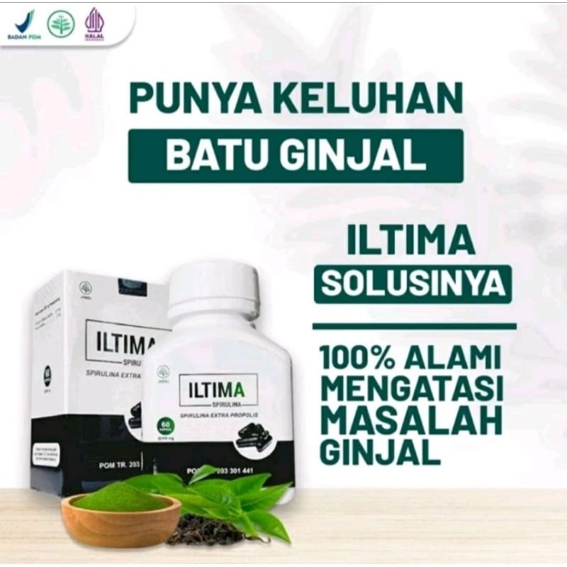 Iitima Spirulina Asli Original iltima obat batu ginjal tekanan darah tinggi dan gula