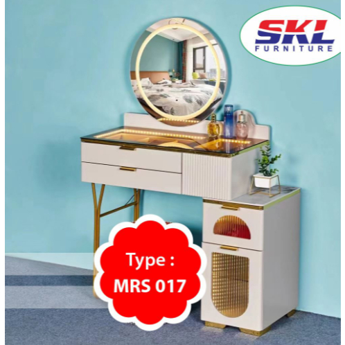 meja rias minimalis lampu LED make up table - Meja Rias