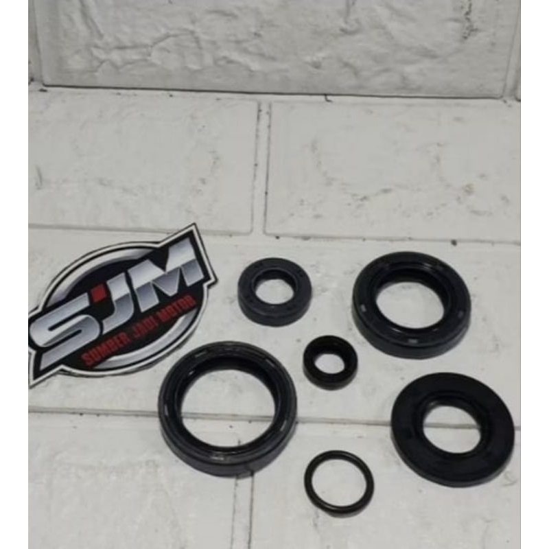 Sil Seal Set Sil Stater Slah Ger Depan Kruk As Kanan kiri Versneling Oring Kruk as Alfa Champ Sigma 