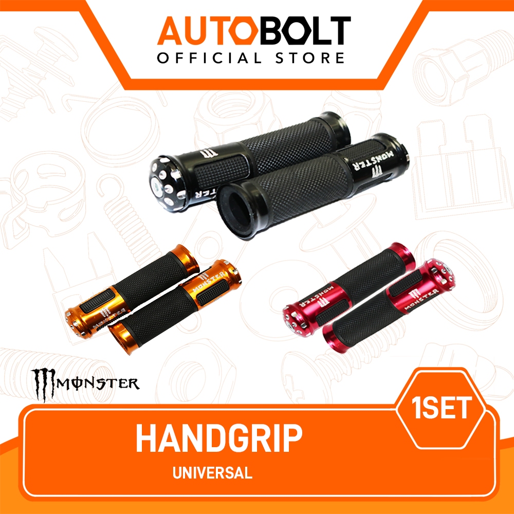 Handgrip CNC Bintik Untuk Semua Jenis Motor Universal Hand Grip Handle Pad Fat Assy Handpad Handlegr