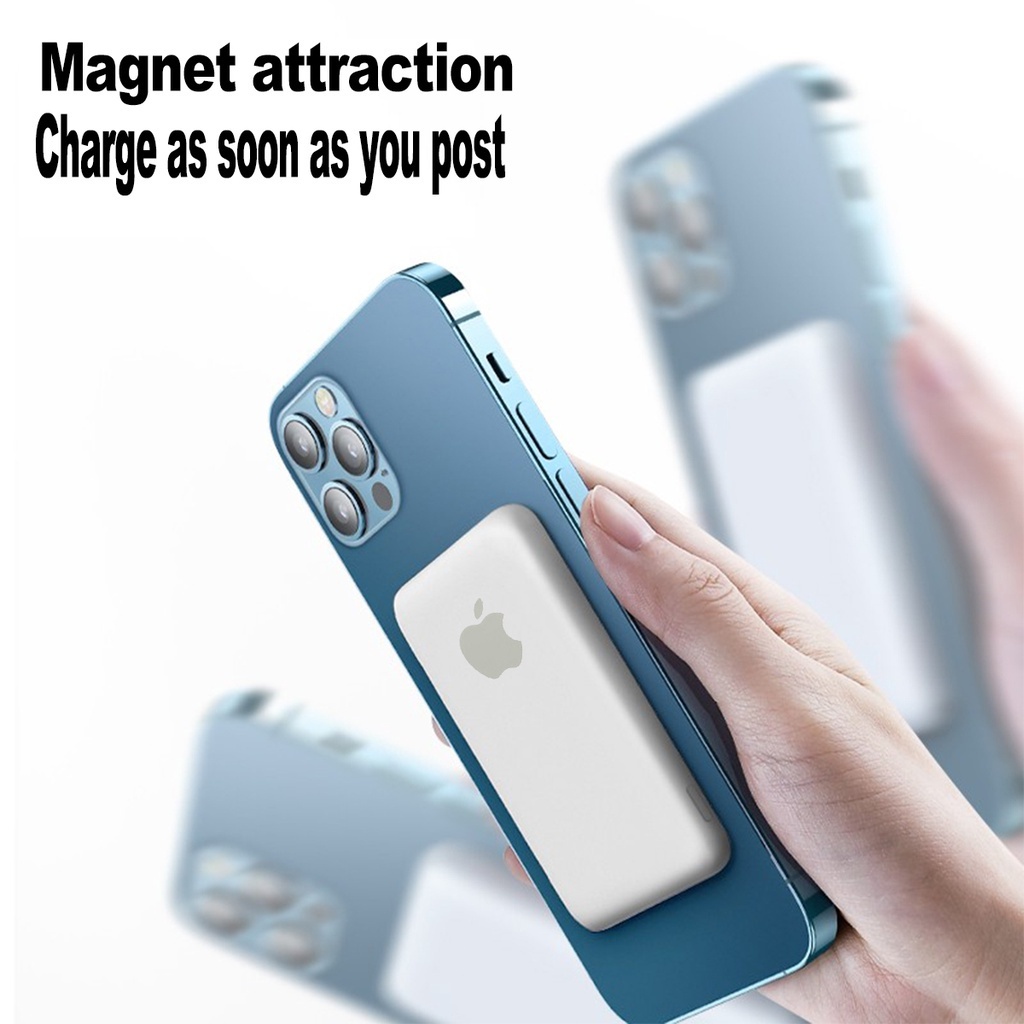 100%Original Magsafe Powerbank Magnetic Magsafe Battery Pack Mini Powerbank 20W Fast Charging 5000mA