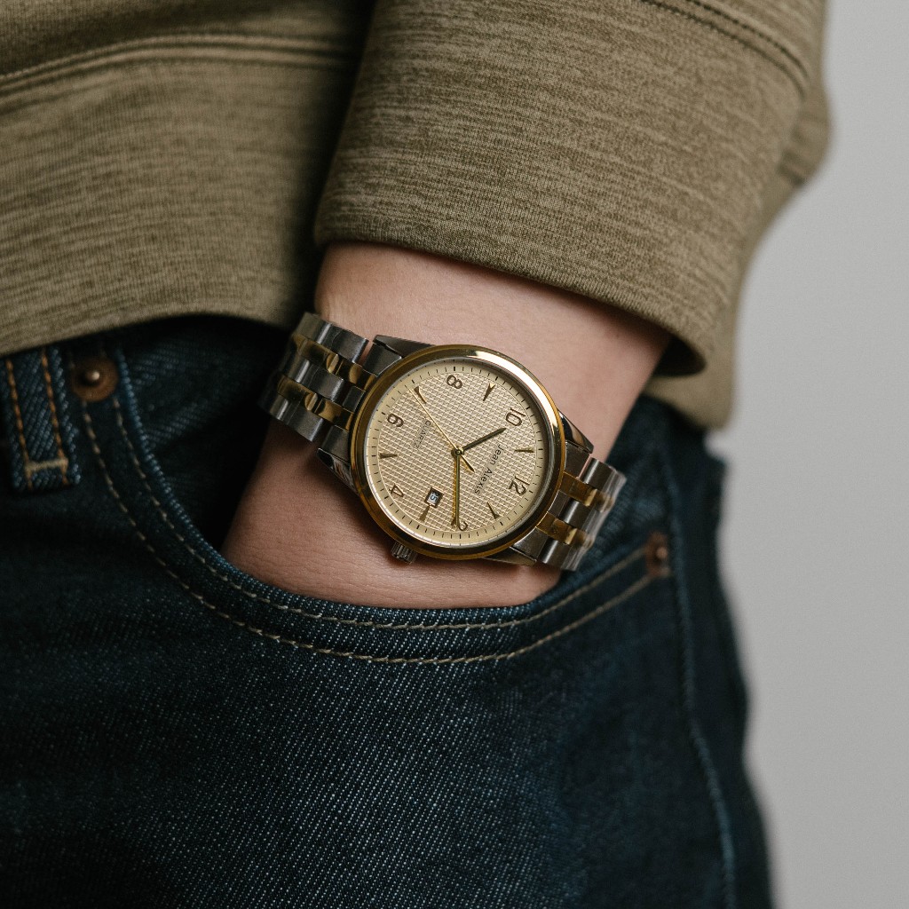 Jam Tangan Pria Jean Alexis JARL GKT JA114 - Prestige Edition - Gold Dial