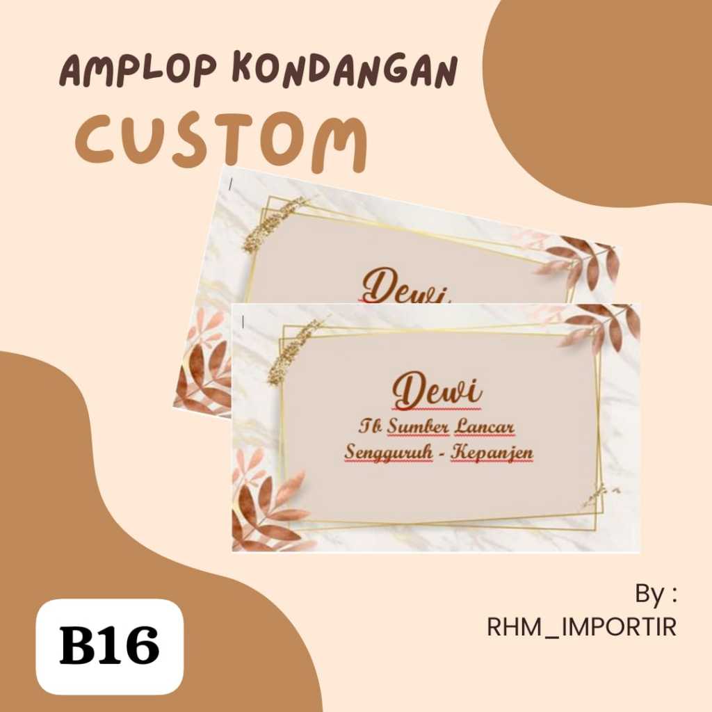 

AMPLOP KONDANGAN CUSTOM AESTHETIC BUNGA