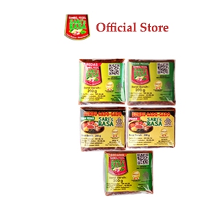 

Sari Rasa - Sambal Pecel Mix 3 pcs x 200 gr dan 2 pcs Bumbu Gado-gado x 200 gr Semua Rasa