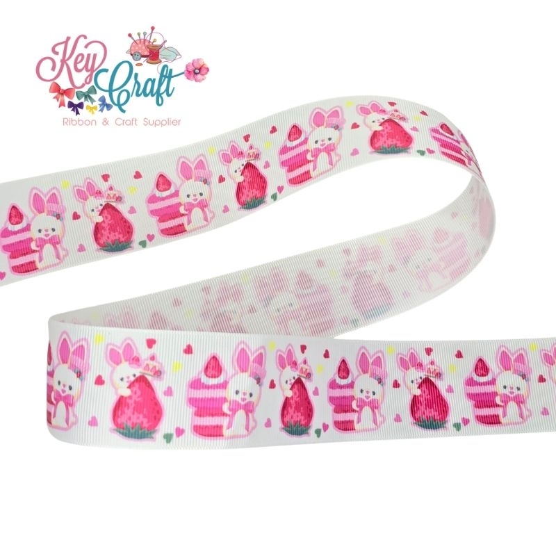 

Pita Grossgrain motif Bunny doll cake 02 size 3,8cm