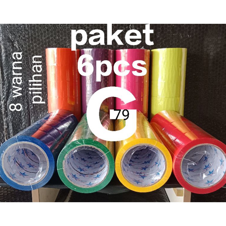

Lakban warna warni 45mm x 8y sevenstar lakban warna isolasi warna KODE V2Z9