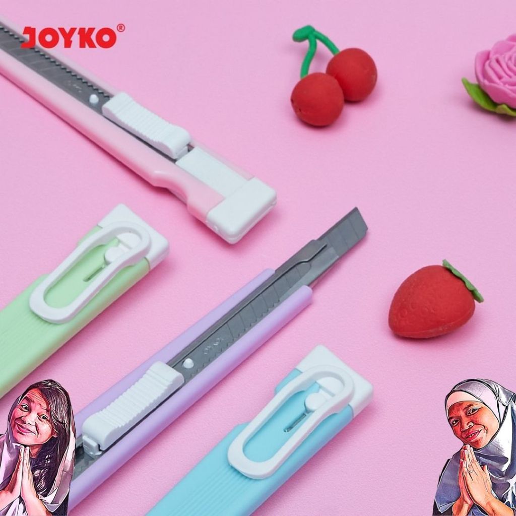 

Cutter Joyko A300A Warna Pastel - Cutter Kecil Pemotong Joyko A-300A Pastel Color