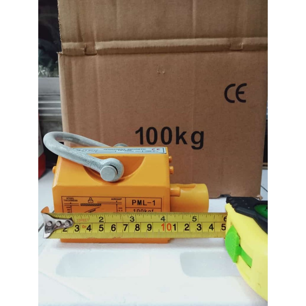 Permanent magnet lifter / Magnet angat Plat / Magnet angkat besi 100Kg / 0.1Ton