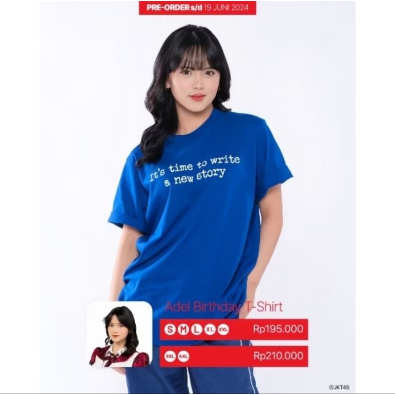 Kaos JKT48 Birthday T-Shirt Reva Fidela (Adel) 2024 - Benhur