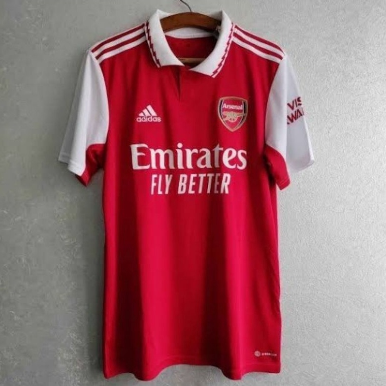 KODE S33H import Jersey bola Arsenal Home 222223 Merah Kerah putih 2223 224 import Grade ori officia