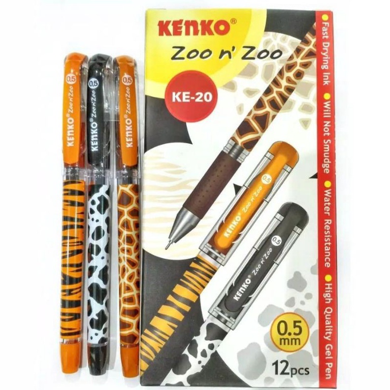 

TOP Pulpen Gel Kenko Zoo n Zoo KE2 5mm