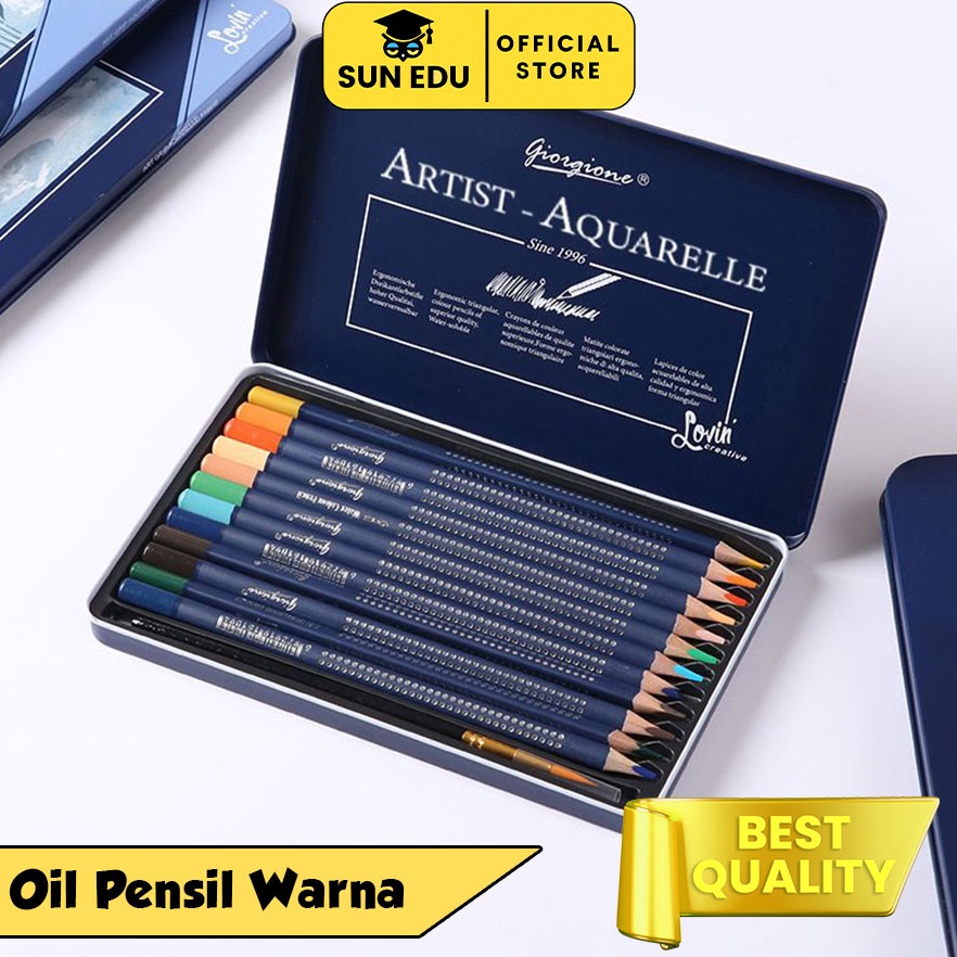 

KODE I7M3 Oil Pensil Warna 122448 WaterColor Pencil Color