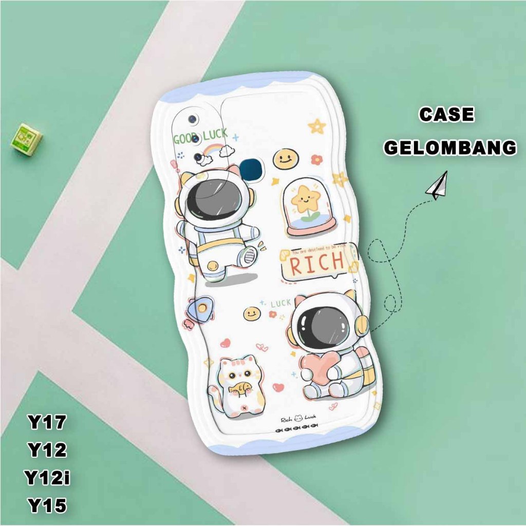 Softase Gelombang  Vivo Y17- Vivo Y12 - Vivo y12i - Vivo Y15  Casing Hp - Gelombang Vivo Y17- Vivo Y