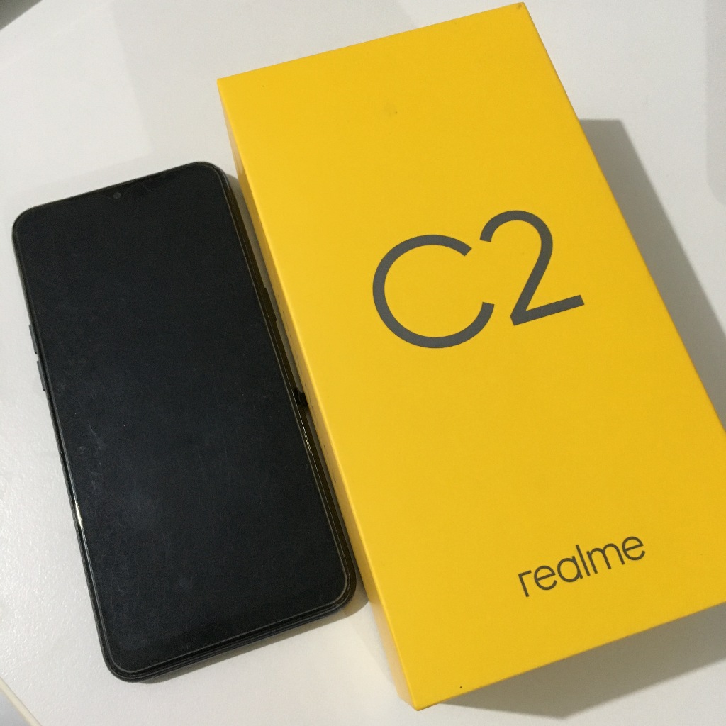 (Preloved) Realme C2 3/32 Second hand Lengkap Nyala Ponsel Hp seken Murah  2019