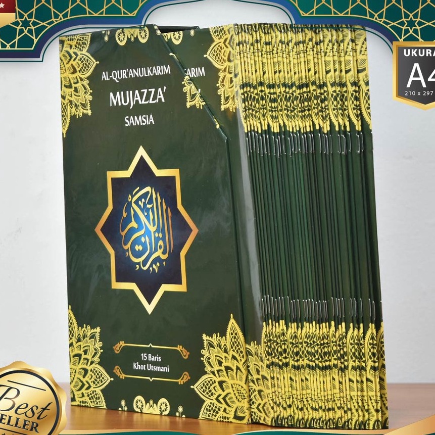 KP8   Al Quran Per Juz Samsia A4 3x21cm Mushaf 1 Juz 2 Halaman Alquran Non Terjemah