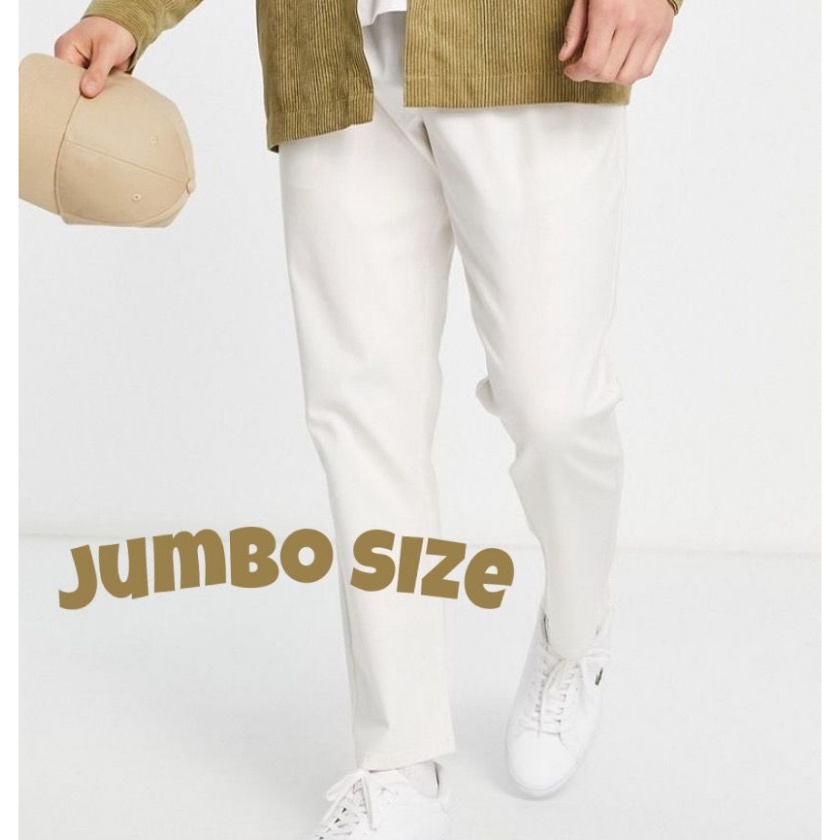 Bonuskan TREEGOUD CELANA CHINO SUPER JUMBO PRIA PANJANG CELANA PANJANG CHINO SUPER JUMBO HITAM PRIA 