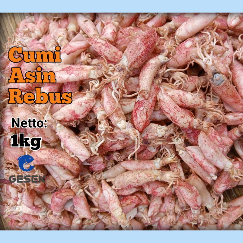 

Cumi Asin Rebus 1kg Size 4-6cm Ikan Asin Murah