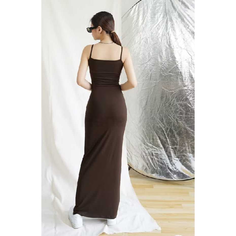 LONGDRESS BODYCON LUNA LONG DRESS BODYCON DRES TANKTOP PANJANG MAXI DRESS PARTY