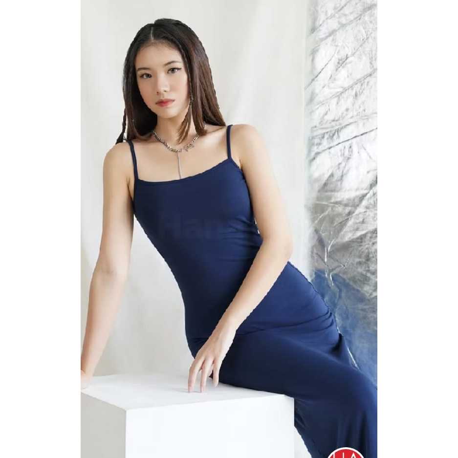 RB1 LONGDRESS BODYCON LUNA LONG DRESS BODYCON DRES TANKTOP PANJANG MAXI DRESS PARTY