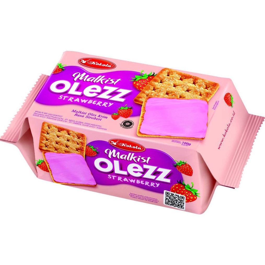 

HEMAT Biskuit Malkist Olezz Strawberry 1gr