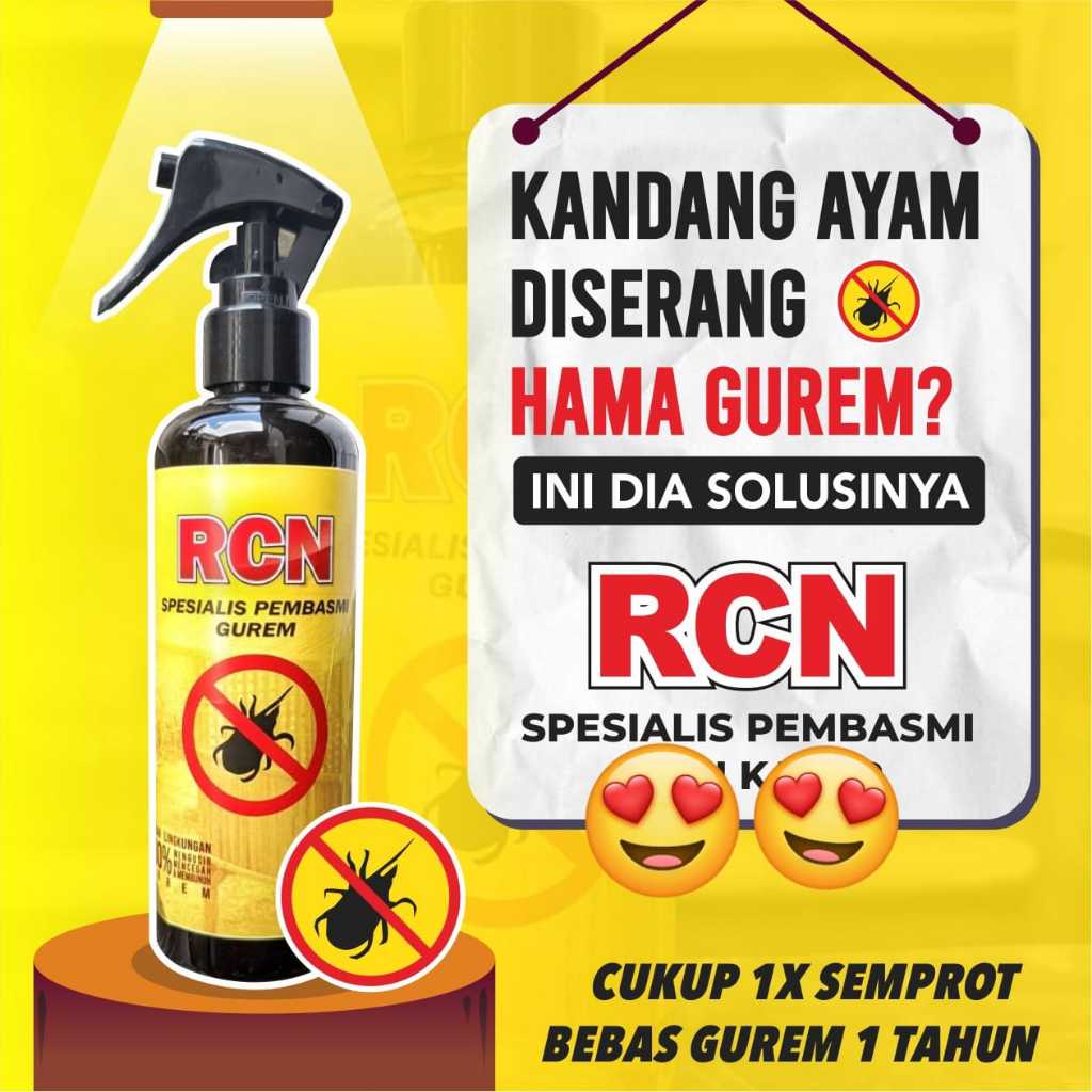 RACUN PEMBASMI GUREM ( RCN ) 100% MEMBUNUH DAN MENCEGAH 