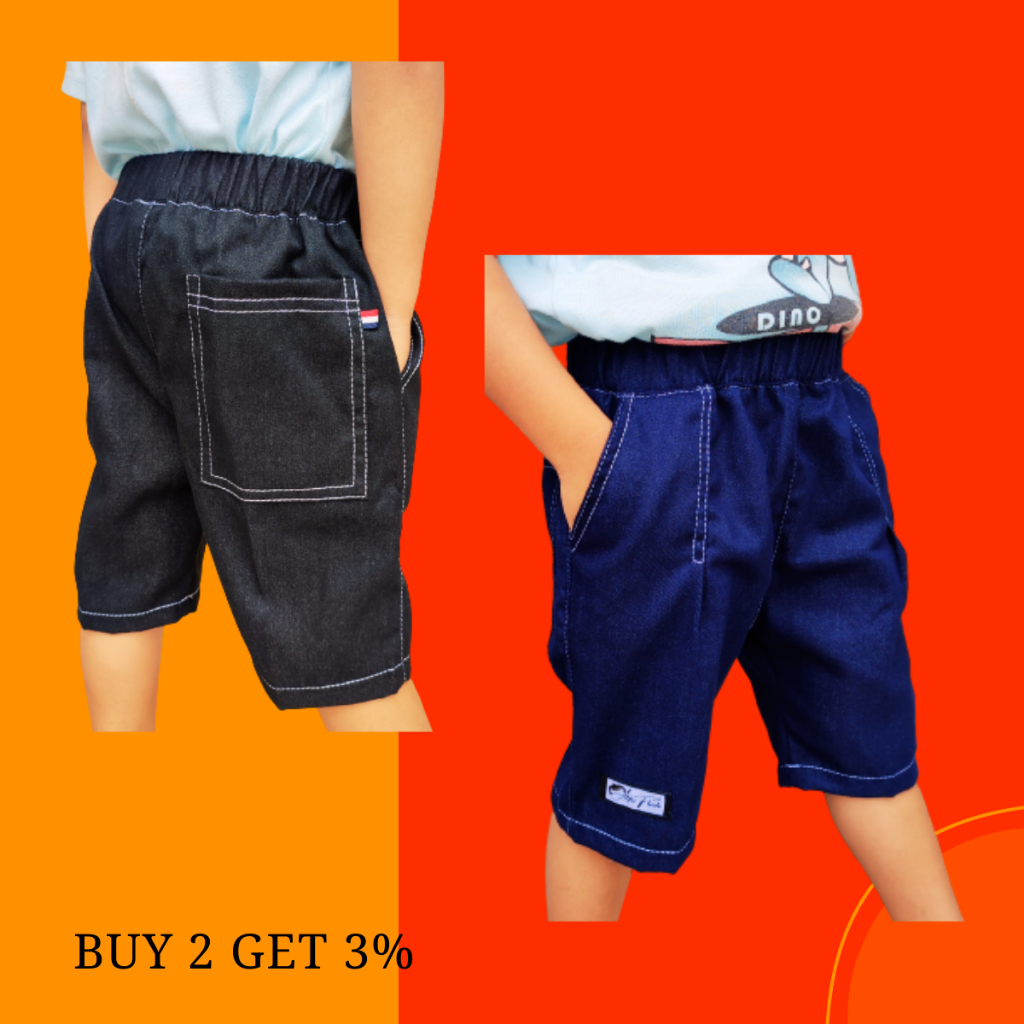 Celana Pendek Anak cowok Jeans usia 5 tahun