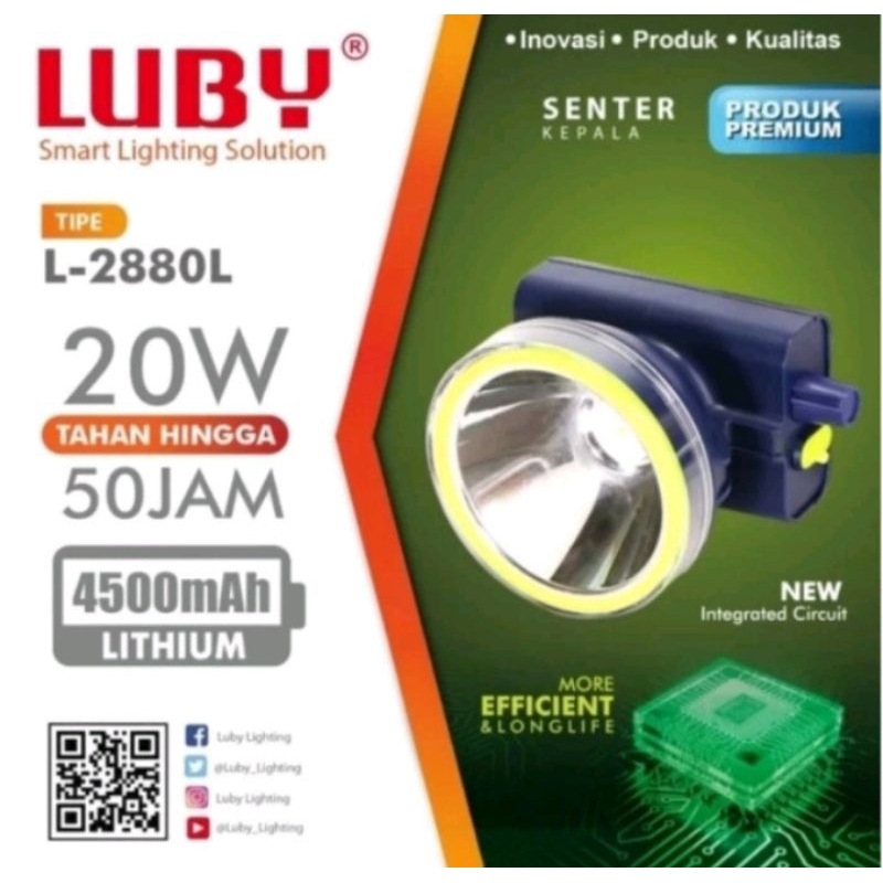 SENTER KEPALA LUBY L-2880 20 WATT DIMMER