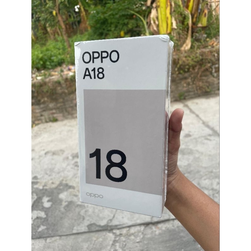 (New/Baru) Oppo A18 ram 4/128 Fullset Segel