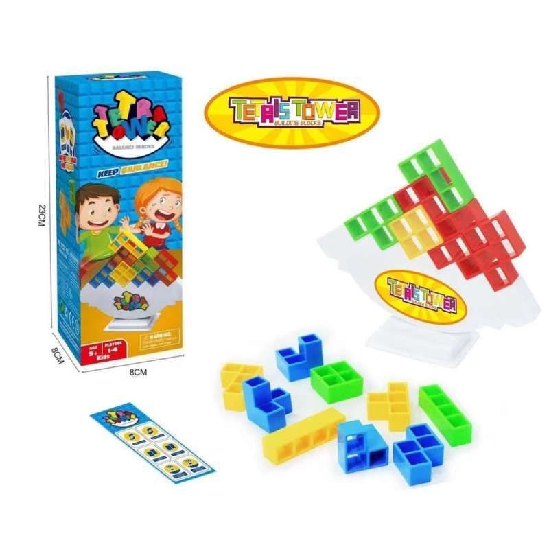 ARFB - Mainan Anak Susun Balok Tower Tetra Blocks Balance SS 1561