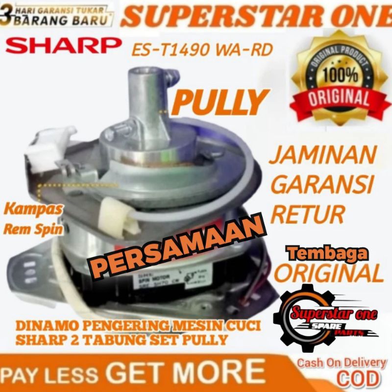 dinamo spin/pengering mesin cuci sharp.ES-T 1490 WA-RD