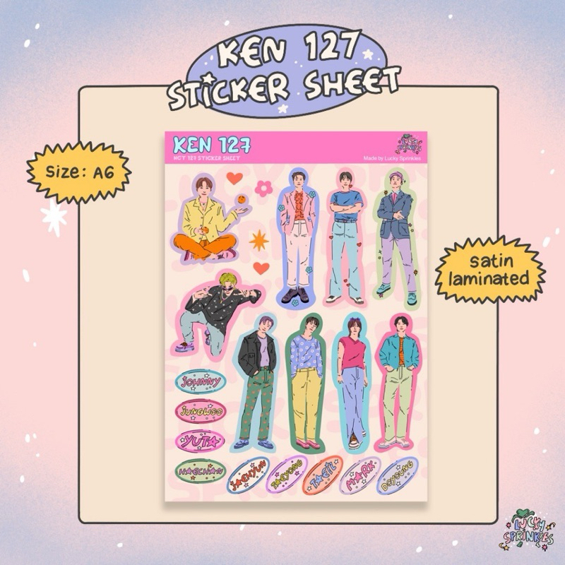 

KEN 127 sticker sheet by Luckyssprinkle