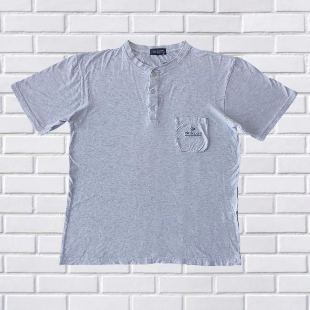 KAOS VINTAGE DUNLOP POCKET ORIGINAL, SIZE M (SECOND BRANDED) ABU", TS0307