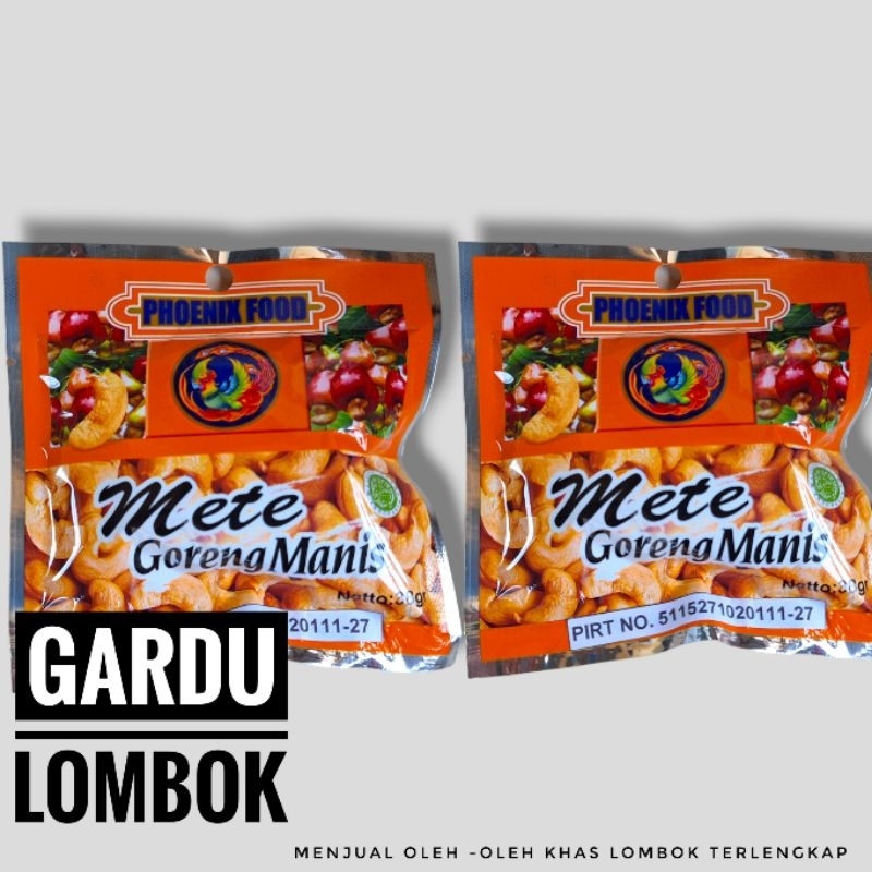 

Kacang Mete Goreng manis Phoenix 38 gr (oleh -oleh Khas Lombok)