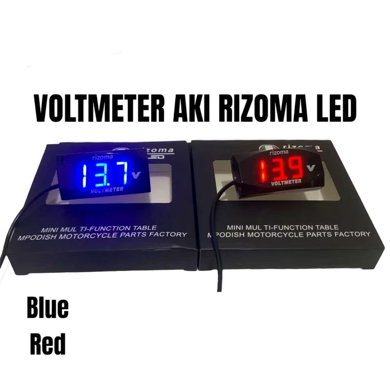 Volt Meter Pengukur Aki Rizoma/Volt Meter Univerasal