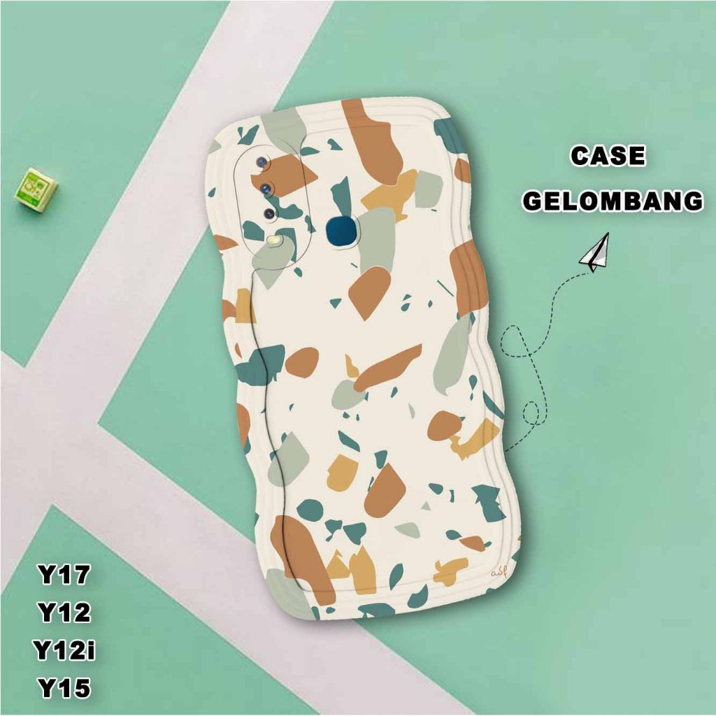 Softase Gelombang  Vivo Y17- Vivo Y12 - Vivo y12i - Vivo Y15  Casing Hp - Gelombang Vivo Y17- Vivo Y