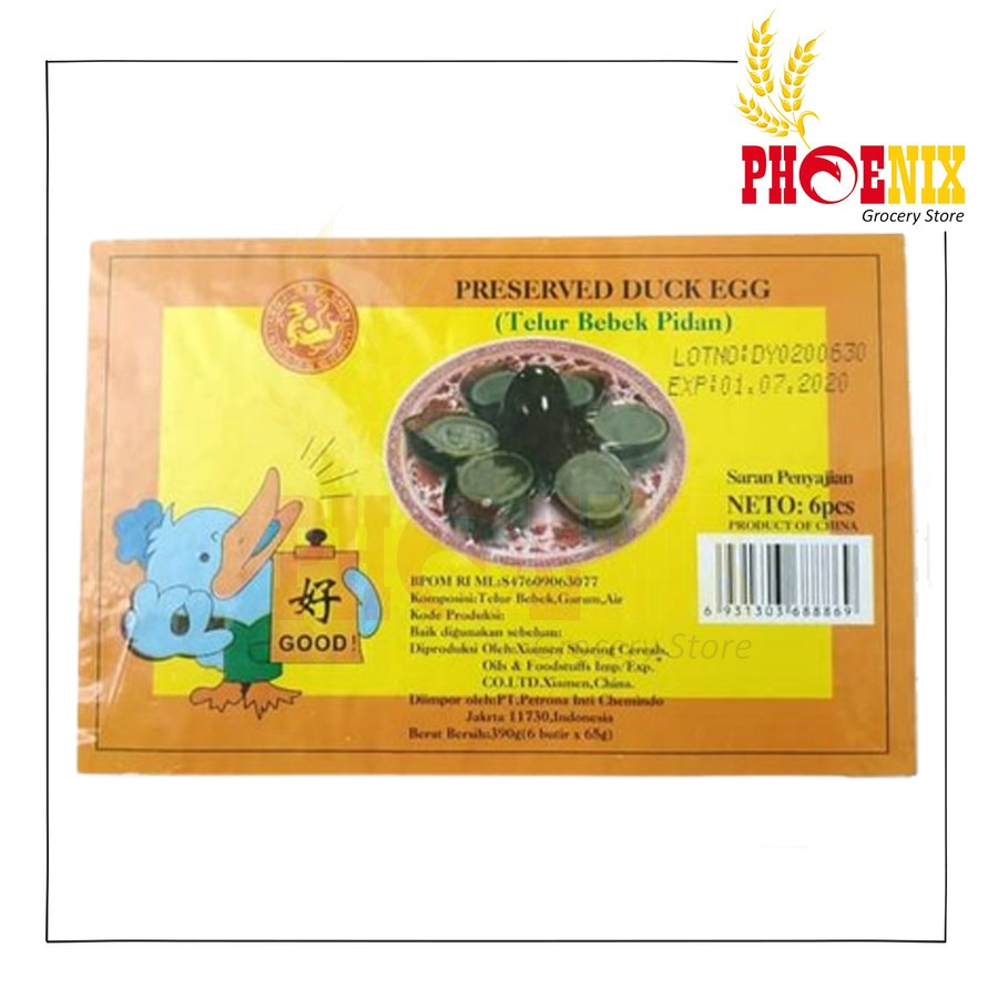 

Telur bebek pidan pitan preserved duck egg 1 box isi 6 biji