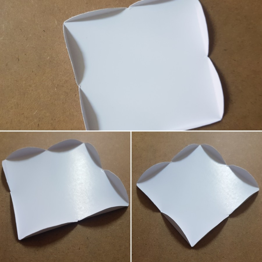 

(5 pcs) tray cake tatakan warna putih model 2 gelombang ukuran 10 x 10cm