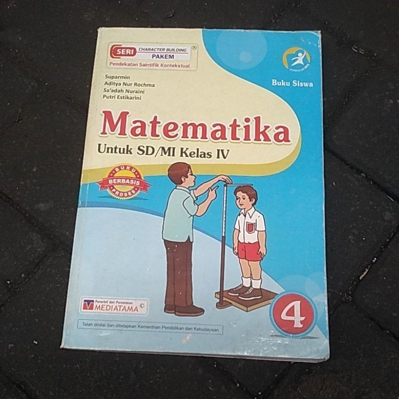 buku pelajaran matematika untuk sd kelas 4 penerbit mediatama kurikulum 2013 original