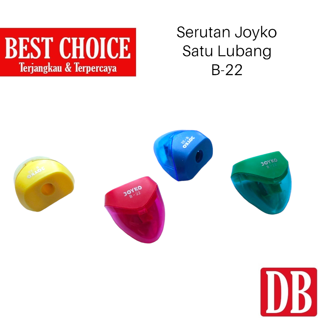 

Serutan / Rautan / Pencil Sharperner Satu Lubang Joyko B-22 (1 pcs)