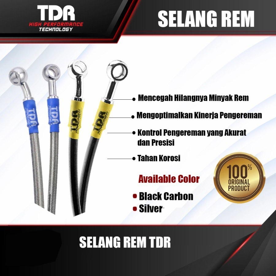 TDR BRAKE HOSE SELANG REM TDR 100cm -