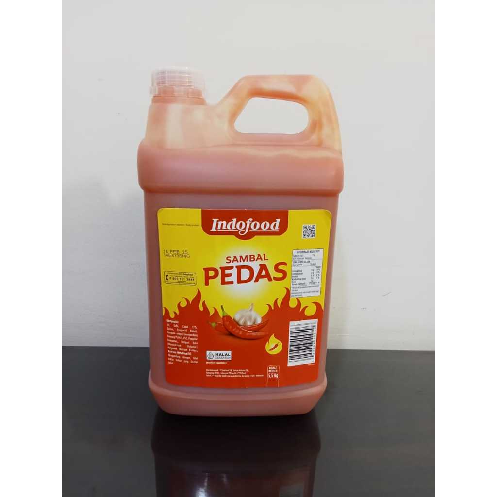 

Sambal Indofood Pedas jerigen 5.5kg