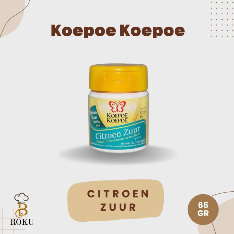 

Koepoe Koepoe Citroen Zuur 65 gr