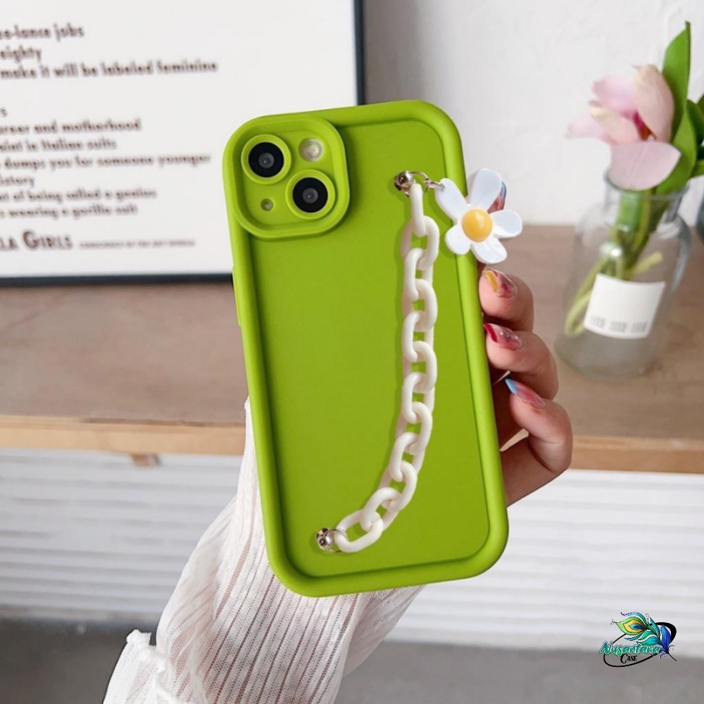 GC94 CASE CASING SILIKON MATTE ROSE DAISY CHAIN GRIP - CASING HP COMPATIBLE FOR XIAOMI REDMI 8 8A PR