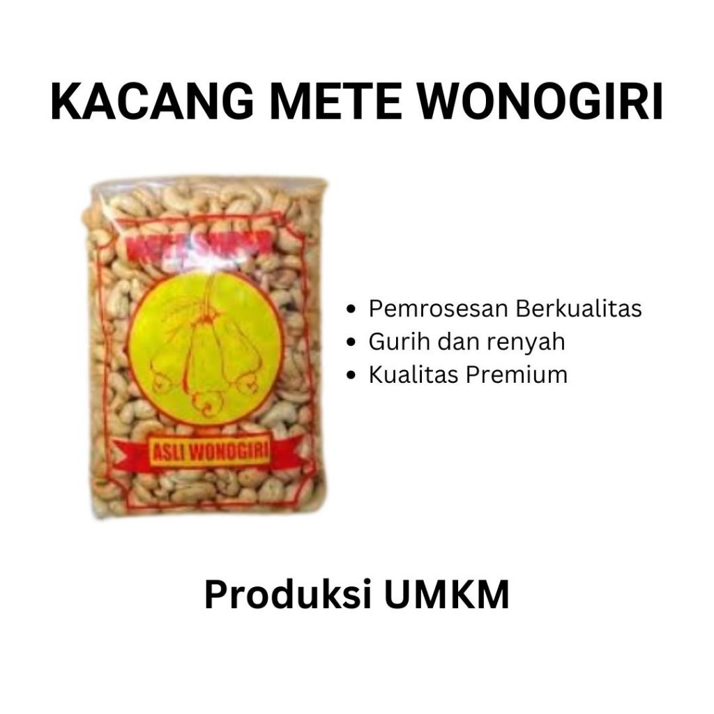 

KACANG METE SUPER ASLI WONOGIRI ORIGINAL RASA ASIN GURIH