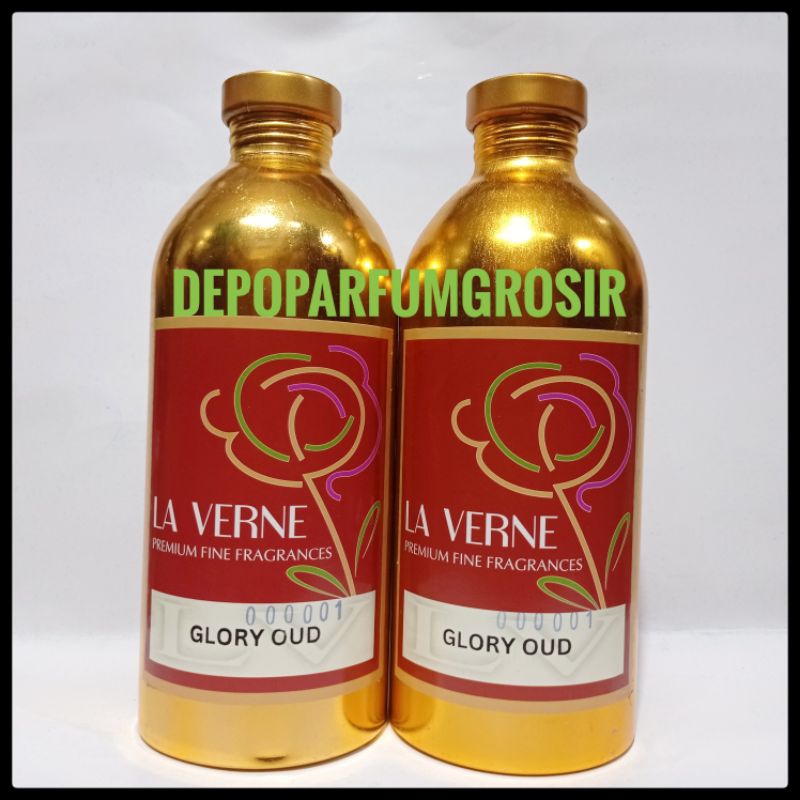 BIBIT PARFUM MURNI GLORY OUD BAD'E AL OUD OUD FOr GLORY  BY LAVERNE SEGEL 500 ML