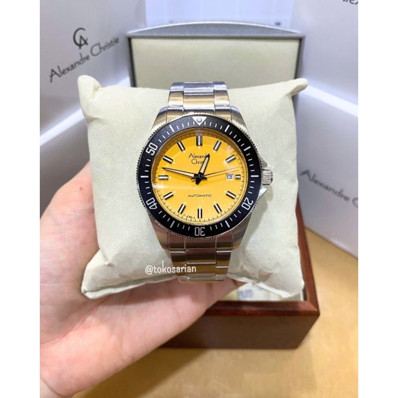 Alexandre Christie AC 6676 MA Original Bergaransi Jam Tangan Otomatis Pria