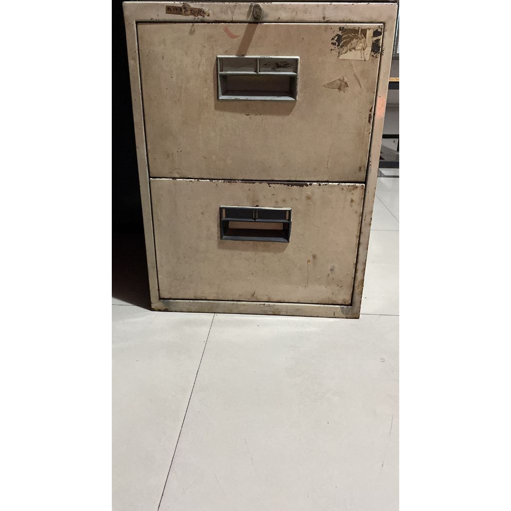 FILLING KABINET BESI 2 LACI SECOND SEKEN BEKAS UKURAN 47X60X60